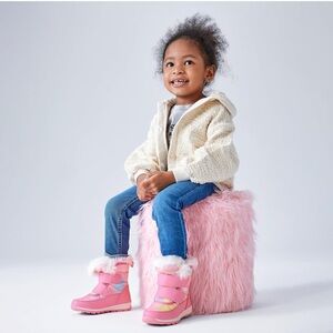 WEESTEP Pink Winter Boots with Faux Fur Trim Size 13